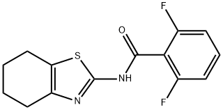 2,6-difluoro-N-(4,5,6,7-tetrahydro-1,3-benzothiazol-2-yl)benzamide Struktur