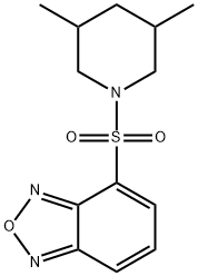 4-(3,5-dimethylpiperidin-1-yl)sulfonyl-2,1,3-benzoxadiazole Struktur