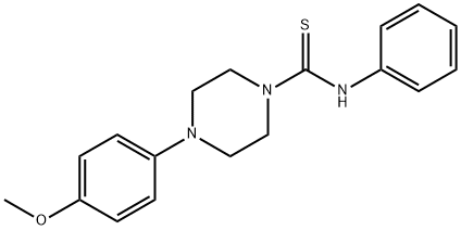 4-(4-methoxyphenyl)-N-phenylpiperazine-1-carbothioamide Struktur