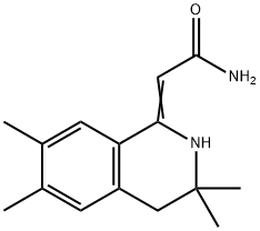 (2Z)-2-(3,3,6,7-tetramethyl-2,4-dihydroisoquinolin-1-ylidene)acetamide Struktur