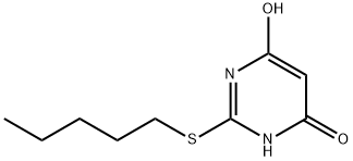 4-hydroxy-2-pentylsulfanyl-1H-pyrimidin-6-one Struktur