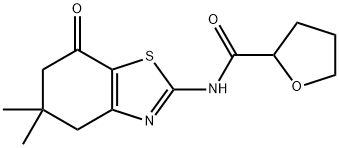 N-(5,5-dimethyl-7-oxo-4,6-dihydro-1,3-benzothiazol-2-yl)oxolane-2-carboxamide Struktur