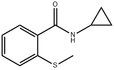 N-cyclopropyl-2-methylsulfanylbenzamide Struktur