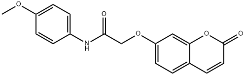 N-(4-methoxyphenyl)-2-(2-oxochromen-7-yl)oxyacetamide Structure