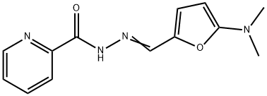 N-[(E)-[5-(dimethylamino)furan-2-yl]methylideneamino]pyridine-2-carboxamide Struktur