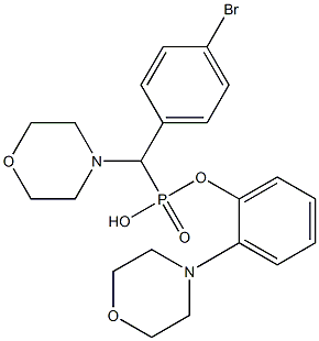 4-[(4-bromophenyl)-[morpholin-4-yl(phenyl)phosphoryl]methyl]morpholine Struktur