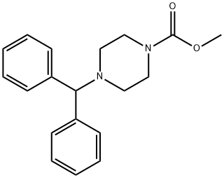 methyl 4-benzhydrylpiperazine-1-carboxylate Struktur