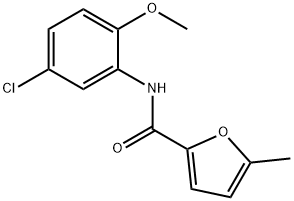 N-(5-chloro-2-methoxyphenyl)-5-methylfuran-2-carboxamide Struktur