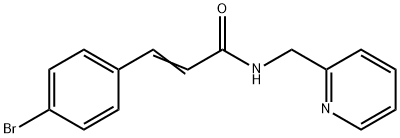 (E)-3-(4-bromophenyl)-N-(pyridin-2-ylmethyl)prop-2-enamide Struktur