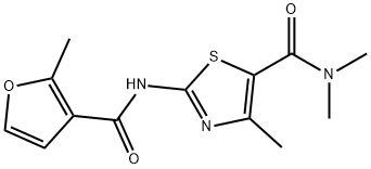 N,N,4-trimethyl-2-[(2-methylfuran-3-carbonyl)amino]-1,3-thiazole-5-carboxamide Struktur