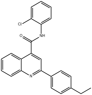 N-(2-chlorophenyl)-2-(4-ethylphenyl)quinoline-4-carboxamide Struktur