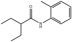 2-ethyl-N-(2-methylphenyl)butanamide Struktur