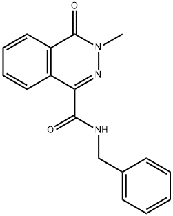 N-benzyl-3-methyl-4-oxophthalazine-1-carboxamide Struktur