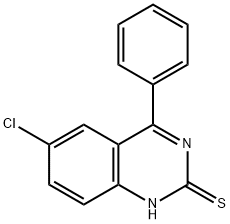 6-chloro-4-phenyl-1H-quinazoline-2-thione Struktur