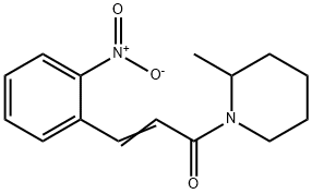 (E)-1-(2-methylpiperidin-1-yl)-3-(2-nitrophenyl)prop-2-en-1-one Struktur