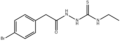 1-[[2-(4-bromophenyl)acetyl]amino]-3-ethylthiourea Struktur