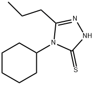 4-cyclohexyl-3-propyl-1H-1,2,4-triazole-5-thione Struktur