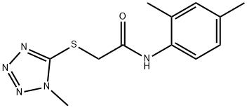 N-(2,4-dimethylphenyl)-2-(1-methyltetrazol-5-yl)sulfanylacetamide Struktur