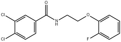 3,4-dichloro-N-[2-(2-fluorophenoxy)ethyl]benzamide Struktur