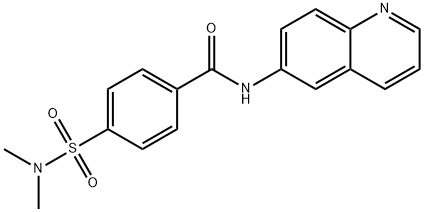 4-(dimethylsulfamoyl)-N-quinolin-6-ylbenzamide Struktur