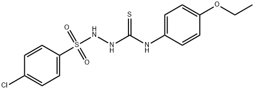 1-[(4-chlorophenyl)sulfonylamino]-3-(4-ethoxyphenyl)thiourea Structure