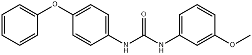 1-(3-methoxyphenyl)-3-(4-phenoxyphenyl)urea Struktur