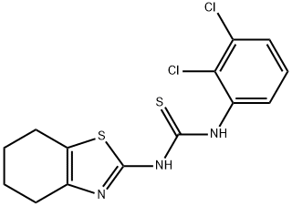 1-(2,3-dichlorophenyl)-3-(4,5,6,7-tetrahydro-1,3-benzothiazol-2-yl)thiourea Struktur