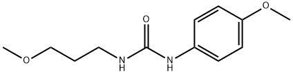 1-(4-methoxyphenyl)-3-(3-methoxypropyl)urea Struktur