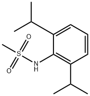 N-[2,6-di(propan-2-yl)phenyl]methanesulfonamide Struktur