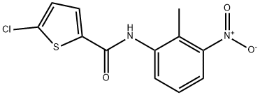 5-chloro-N-(2-methyl-3-nitrophenyl)thiophene-2-carboxamide Struktur