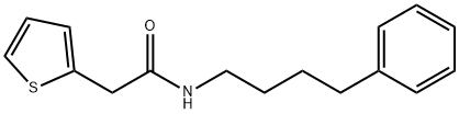 N-(4-phenylbutyl)-2-thiophen-2-ylacetamide Structure