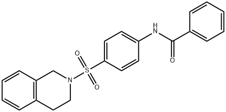 N-[4-(3,4-dihydro-1H-isoquinolin-2-ylsulfonyl)phenyl]benzamide Struktur