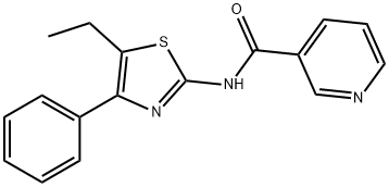 N-(5-ethyl-4-phenyl-1,3-thiazol-2-yl)pyridine-3-carboxamide Struktur