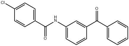 N-(3-benzoylphenyl)-4-chlorobenzamide Struktur