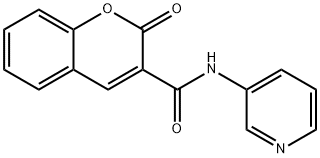 2-oxo-N-pyridin-3-ylchromene-3-carboxamide Struktur