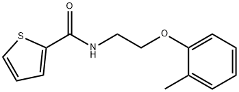 N-[2-(2-methylphenoxy)ethyl]thiophene-2-carboxamide Struktur