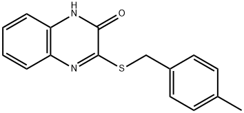 3-[(4-methylphenyl)methylsulfanyl]-1H-quinoxalin-2-one Struktur