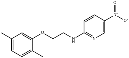 N-[2-(2,5-dimethylphenoxy)ethyl]-5-nitropyridin-2-amine Structure