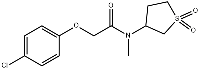 2-(4-chlorophenoxy)-N-(1,1-dioxothiolan-3-yl)-N-methylacetamide Struktur