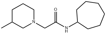 N-cycloheptyl-2-(3-methylpiperidin-1-yl)acetamide Struktur