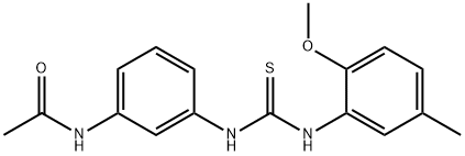 N-[3-[(2-methoxy-5-methylphenyl)carbamothioylamino]phenyl]acetamide Struktur