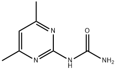 (4,6-dimethylpyrimidin-2-yl)urea Struktur