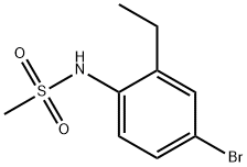 N-(4-bromo-2-ethylphenyl)methanesulfonamide Struktur