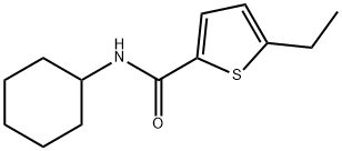 N-cyclohexyl-5-ethylthiophene-2-carboxamide Struktur