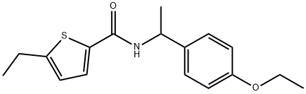 N-[1-(4-ethoxyphenyl)ethyl]-5-ethylthiophene-2-carboxamide Structure