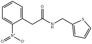 2-(2-nitrophenyl)-N-(thiophen-2-ylmethyl)acetamide Structure