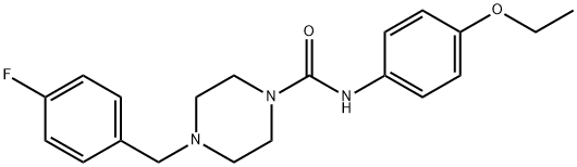 N-(4-ethoxyphenyl)-4-[(4-fluorophenyl)methyl]piperazine-1-carboxamide Struktur