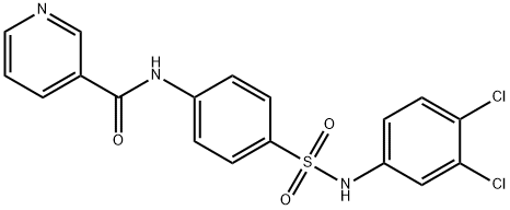 N-[4-[(3,4-dichlorophenyl)sulfamoyl]phenyl]pyridine-3-carboxamide Structure