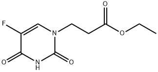 ethyl 3-(5-fluoro-2,4-dioxopyrimidin-1-yl)propanoate Struktur