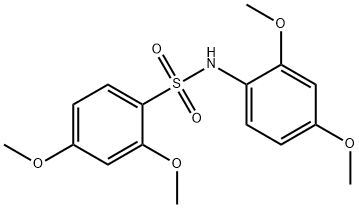 N-(2,4-dimethoxyphenyl)-2,4-dimethoxybenzenesulfonamide Struktur